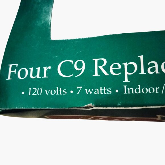 Four C9 Replacement Bulbs 7 Watts 120V Indoor Outdoor Lot 4 - Picture 6 of 7